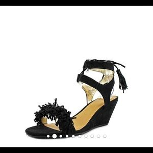 Material Girl Haniya Wedge Sandals